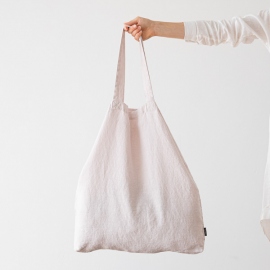  Shopping Bag Terra in lino Poudre